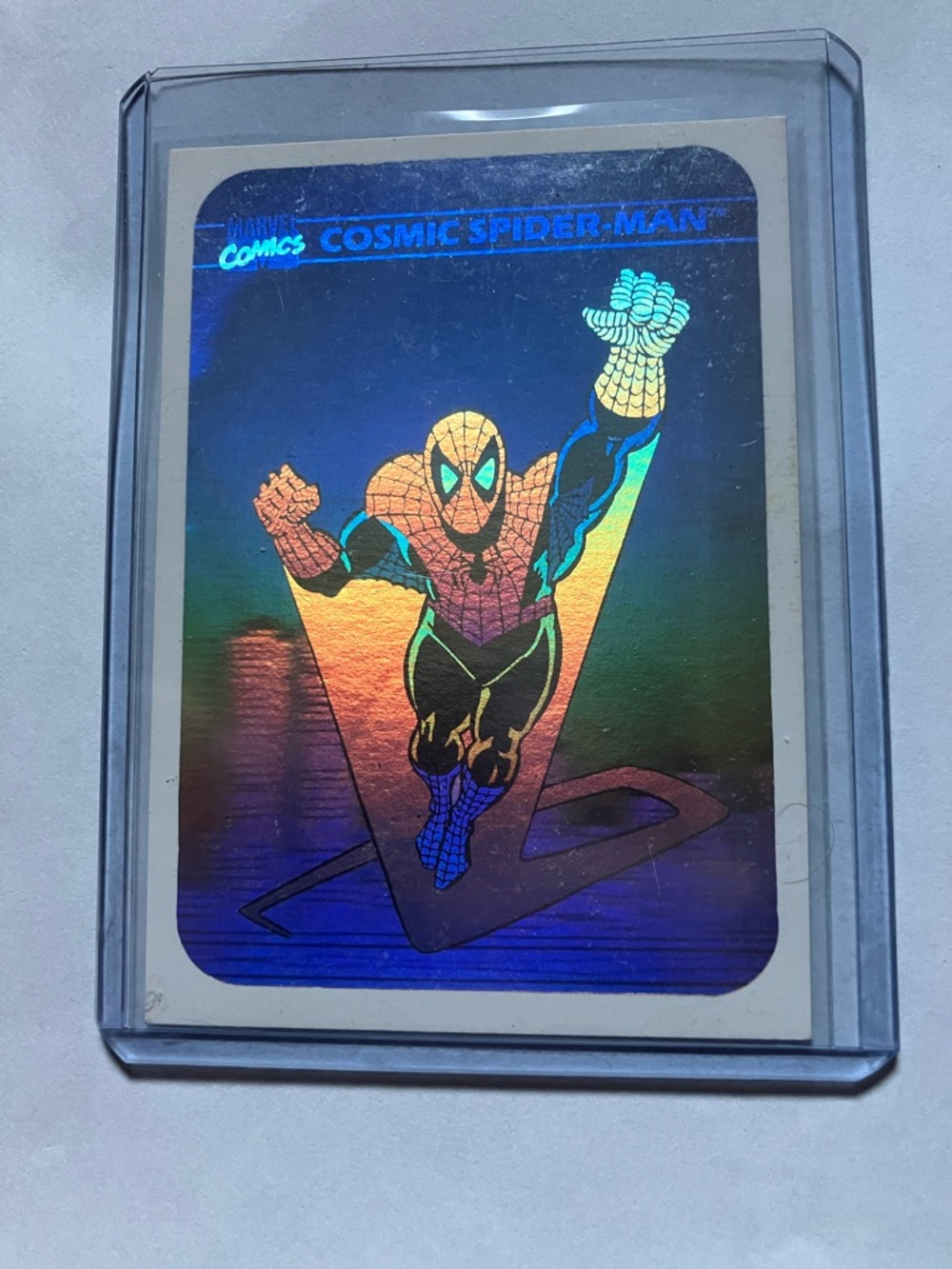 Vintage Marvel Holographic Spider-Man Card NM+